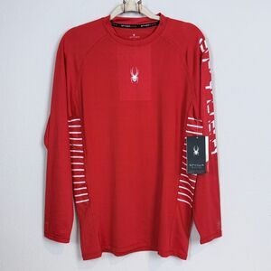 Spyder Red Rash Guard UPF 30 S NWT